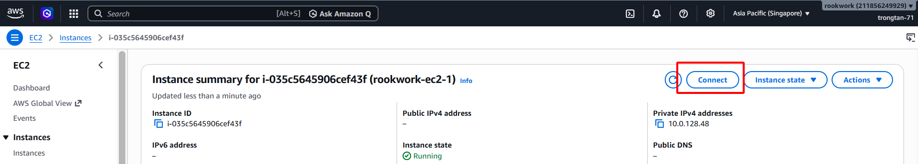 Connect to EC2 - Step 1