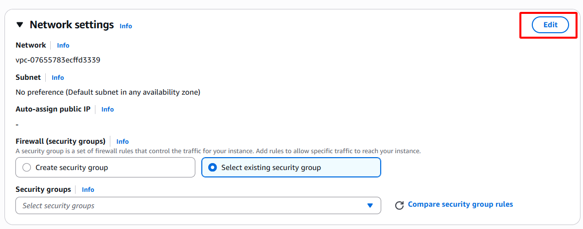 Edit Network Settings