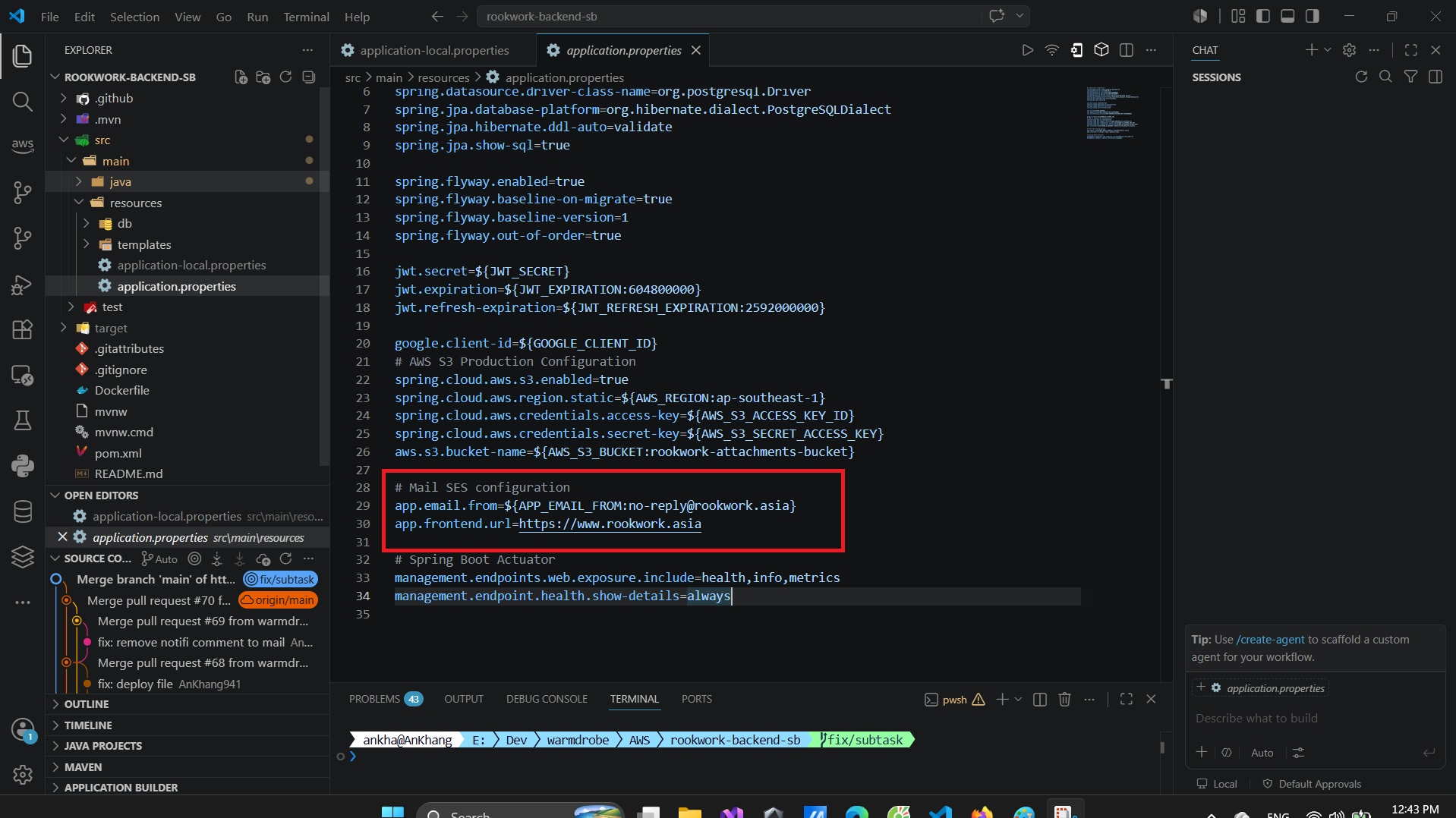 JavaMailSender implementation code for sending OTP emails